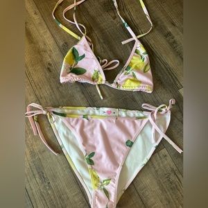 BUDDY Love New without Tags pink lemonade BIKINI Sz Med